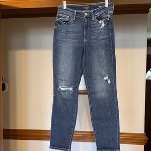 Stylish Blue Distressed Judy Blue Jeans